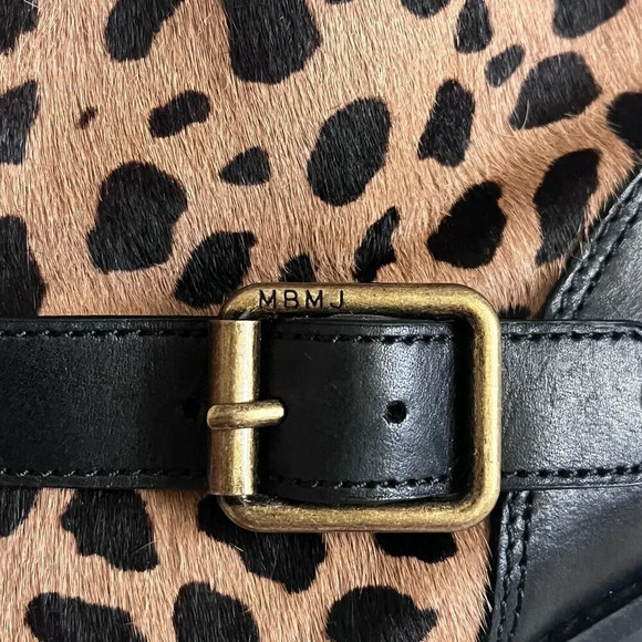 MARC BY MARC JACOBS Engineer Leopard Print Biker Ankle Boots Women's Siz… - Picture 8 of 10